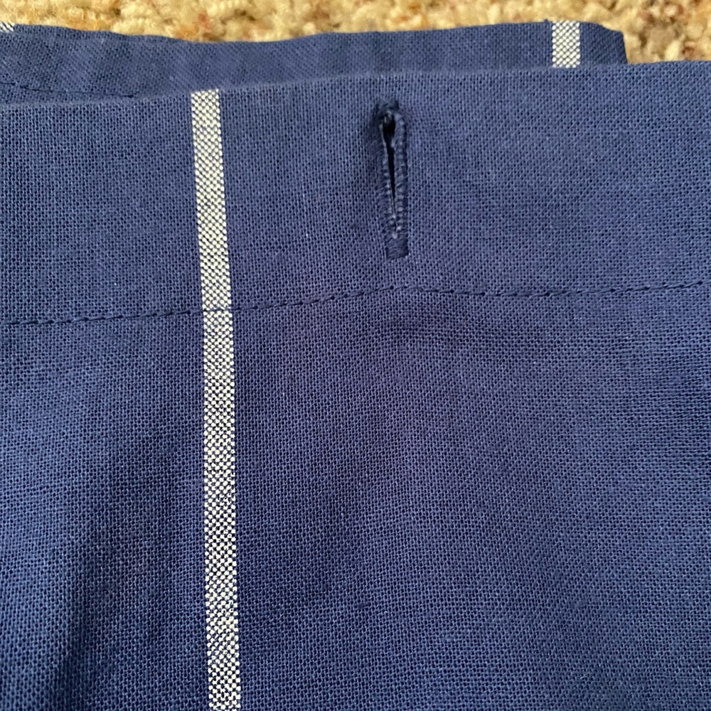 5/$20! Blue Shower Curtain with Hooks - Picture 2 of 3